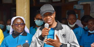 PS Karanja Kibicho During A Charity Walk Event in Mwea on Saturday October 30