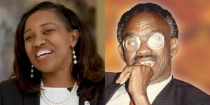 Photo collage between Nakuru Senator and late Moi Era politician Dickson Kimani Kihika