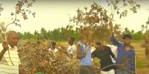 Kilifi residents stage protests on Wednesday, August 19, 2020.