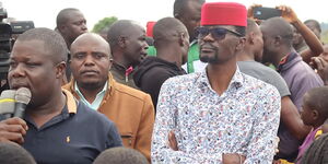 Kimilili MP Didmus Barasa during a political rally on August, 5, 2022