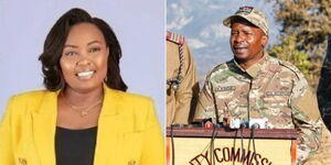 A collage image of Former Nominated Senator Milicent Omanga(Left) and Interior CS Kithure Kindiki(Right)