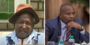 Photo collage of Daniel Kithiki and Senator Kithure Kindiki