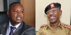 DCI George Kinoti (left) and his personal assistant Lawrence Some (right)