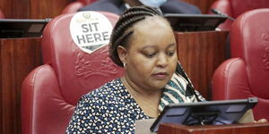 Kirinyaga Governor Anne Waiguru in the Senate During her impeachment hearing in June 2020.