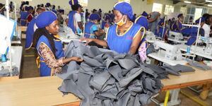 Workers at the Kitui County Textile Centre (KICOTEC) on October 27, 2018.