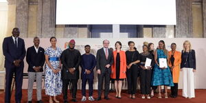 The winners of the inaugural Kofi Annan Award held in Vienna at the Austrian Academy of Sciences, 
