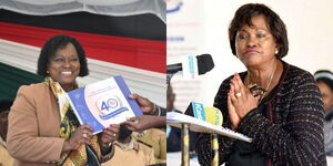 Photo collage of Kristina Wambui Pratt during different functions 