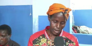 A screen grab of Joyce Chemng’etich, the mother to the two children admitted for eating chameleon