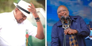 A photo collage of former President Uhuru Kenyatta as captured by photojournalist Daniel Kinyanjui Kimani
