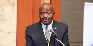 Trade Cabinet Secretary Moses Kuria during a meeting in Seoul, South Korea on November 23, 2022