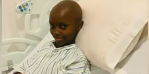 File photo of Lakita Abongo on a hospital bed while she underwent treatment.