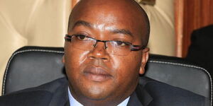 Lands PS Nicholas Muraguri at a past briefing.