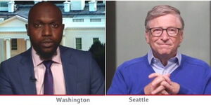 BBC US Correspondent Larry Madowo in an interview with billionaire Bill Gates