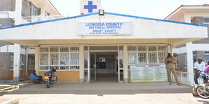 Front entrance of Longisa County Referral Hospital