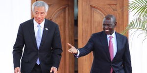 President William Ruto hosts the Prime Minister of Singapore Lee Hsien Loong at State House, Nairobi, on Thursday, May 18, 2023.