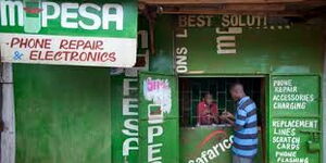 An image of an M-Pesa shop