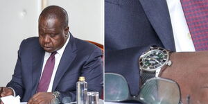 Interior Cabinet Secretary Fred Matiang'i during a cabinet meeting on September 27, 2022.