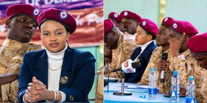 A photo collage of the Movement for the Defense of Democracy (MDD) during their official launch on February 5, 2023