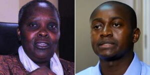 Maasai Mara VC Mary Walingo (left) and whistleblower Spencer Sankale.
