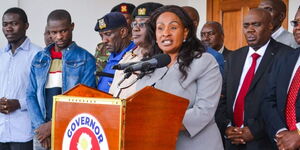 Machakos Governor Wavinya Ndeti during a presser on December 5, 2022..jpg