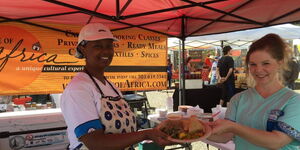 File Photo of Wambui Machua While Running her Business in the US