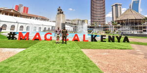 KICC building in Nairobi County.