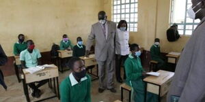 CS Magoha overseeing KCSE preparations 