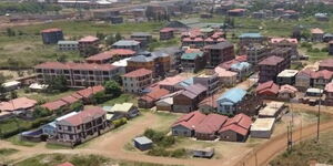 An aeriel view of Makasembo Estate in Kisumu