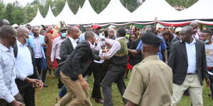 Man attempts to attack DP William Ruto in Rurii Stadium, Mathioya on Friday, October 30.