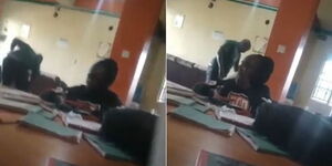 A senior staff member caught on video assaulting a junior employee at Jirani Smart Micro Credit in Naymira on Thursday, June 16, 2022.