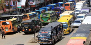 File image of matatus on the streets of Nairobi