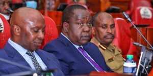 Interior Cabinet Secretary Dr Fred Matiang'i appeared before the National Assembly Committee on Administration and National Security, on Tuesday, April 5, 2022.