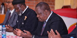 Interior Cabinet Secretary Fred Matiang'i meeting with the Inter-Religious Council of Kenya (IRCK) on Friday, April 1, 2022.
