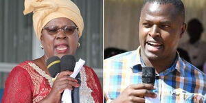 Members of Parliament Alice Wahome (Left) and Ndindi Nyoro.