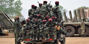 Members of the South Sudan National Army.