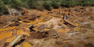 A gold mine in Migori being taken over by Chinese 