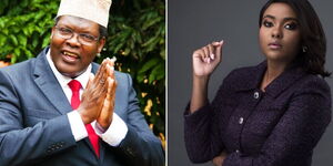 Combination image of Miguna Miguna and Anne Kiguta