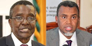 Chief Justice David Maraga (left) and DPP Noordin Haji (Right)