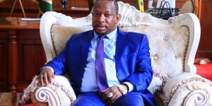 Nairobi Governor Mike Sonko in his office on Monday, December 2, 2019