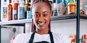YouTuber and Self-taught cook Miss Mandi during a shoot for her vlog.