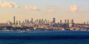 Modern Istanbul skyline