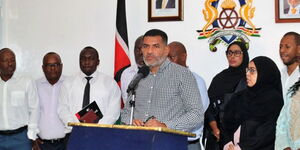 Mombasa county governor Abdulswamad Sheriff Nassir and other county officials