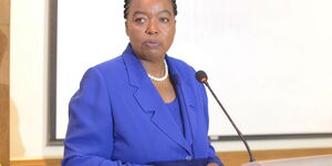 Monica Juma during past press briefing