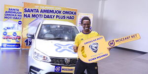 University of Nairobi law student Erick Martin Wafula was named the 28th winner of the Mozzart Bet’s Omoka Na Moti’s promotion on Friday, December 31