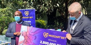 Mozzart donated medical equipment worth Ksh 2.5 million to Baringo County on Thursday,  April 22, 2021