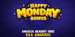 A promotional poster for MozzartBet's Happy Monday weekly bonus that began on Monday, April 13