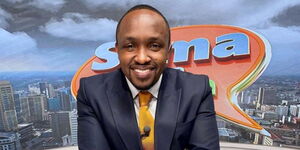 Citizen TV anchor Hassan Mugambi at the RMS studios on November 17, 2023.