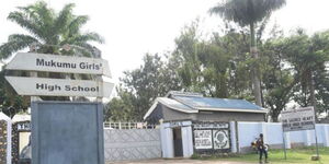 The entrance of Mukumu Girls High School in Kakamega