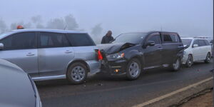 Multiple car accident in a Rift Valley Highway on Sunday, September 18, 2022.
