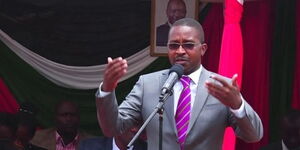 Former Murang'a Governor, Mwangi Wa Iria Addressing People in Murang'a. Undated